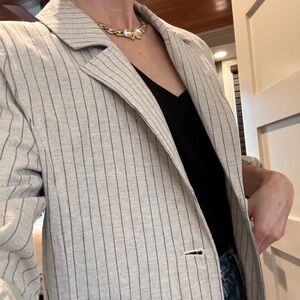 Crescent Gray Pinstripe Blazer